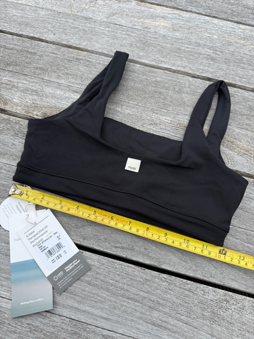 Vuori AllTheForm Women's BlissBlend Form sports Bra size XS black NWT - Picture 3 of 5
